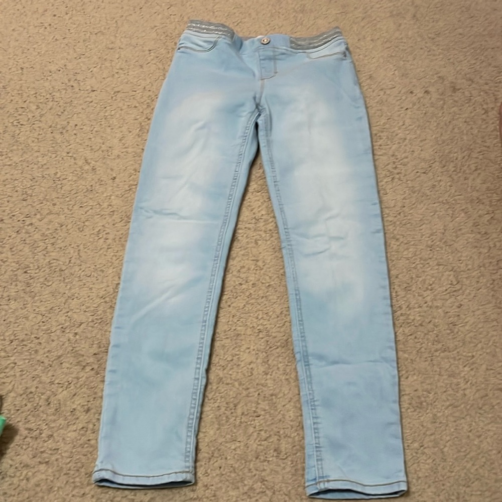 Girls jegging light blue